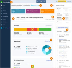quickbooks online home page tips